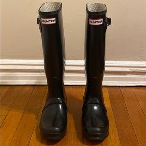HUNTER Black Rain/Snow Boots